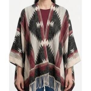 NEW GANZ aztec scarf wrap in black
